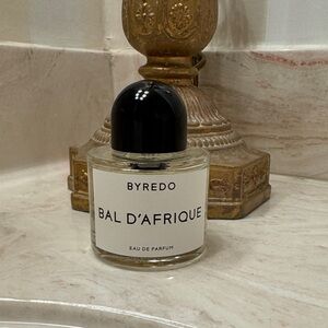Byredo Perfume with White Label and Black Cap